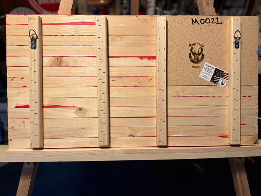 Medium Outside/Inside Full-Stain Red, White & Blue, Handmade Flag #M0021. New