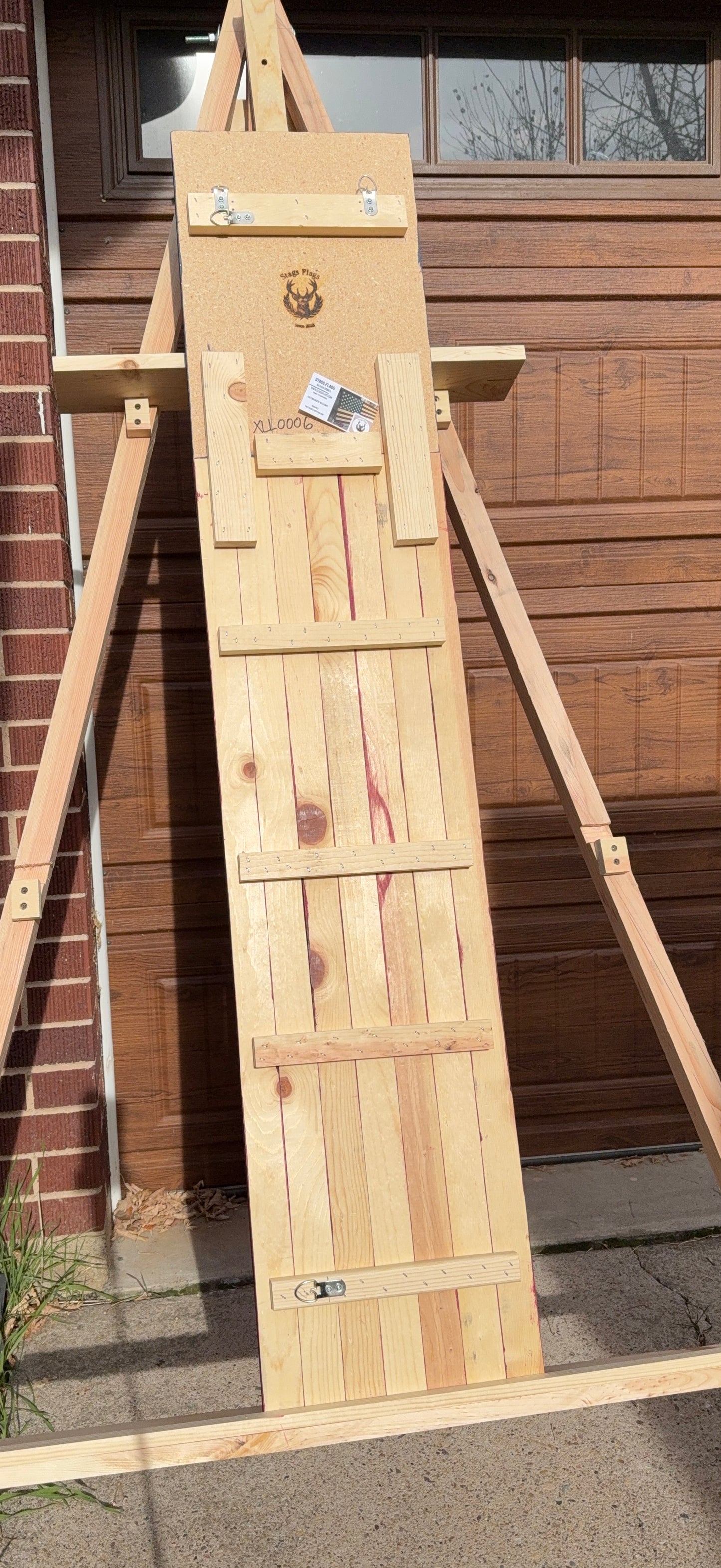 XL Long Subtle Red, White & Blue. Handmade American Flag #XLL0006